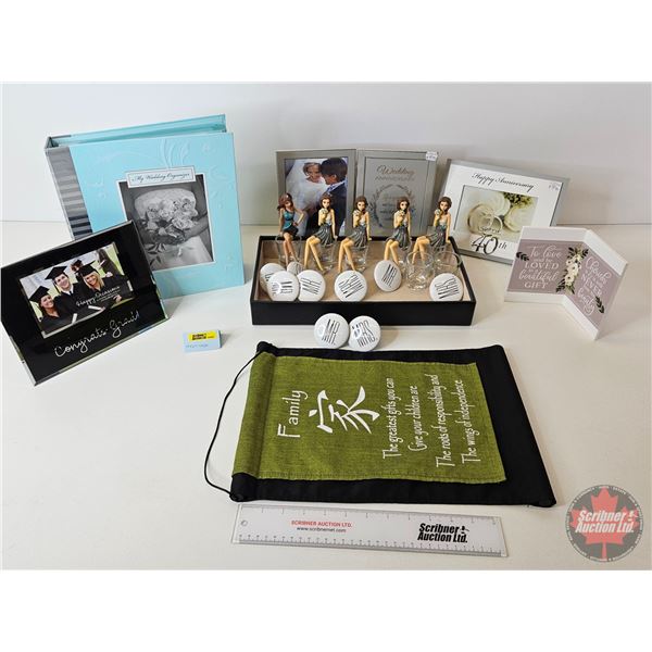 Wedding Gift Combo : Shot Glasses ; Mr & Mrs Door Pulls ; The Wedding Organizer Binder; etc