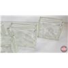 Image 4 : Glass Blocks (5)  (Note : One Block has Chip) (All Measure : 7-3/4"H x 7-3/4"W x 3"D)