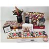 Image 1 : Christmas Décor Combo (64pcs) : Shaped Dishes; Tree Ornaments ; Batt Op Candle ; Cards ; etc