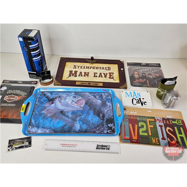Combo (11pcs)  : Fish Tray ; Mopar Melamine Cups ; Harley Davidson Gift Package ; LV2FISH Novelty Li