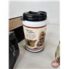 Image 5 : American Expedition Combo (5pcs) :  Travel Mug ; Soup Cup ; Coffee Cup ; Shot Glasses ; Leather Boun