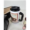 Image 6 : American Expedition Combo (5pcs) :  Travel Mug ; Soup Cup ; Coffee Cup ; Shot Glasses ; Leather Boun