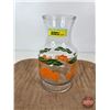 Image 5 : Glass Juice Pitcher & Cups : Oranges Motif c/w Décor Tray