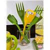 Image 5 : Kitchenware : Yellow/Green Theme (22 pcs) : Spoons, Lemon Cup, Lemon Bowl, Avocado Knife, Signs, etc