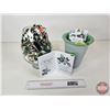 Image 1 : Home Décor Combo : Vases (2), Rope Garland, "Thinking of You" Hard Cards (Largest Vase Measures : 10