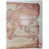 Image 4 : Hardboard Wall Hanging Sign : Stanford's General Map of the World  (Note : Water Damage on Back) (Me