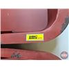Image 4 : Tin Tubs (2) (Red)  (Measure : 8"H x 17"W x 31"D)