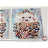 Image 3 : Hardboard Wall/Easleback Art : Hedgehogs (2) by Jenn Seeley (Measures : 12"H x 12"W)