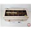 Image 2 : Vintage Style Wooden Tea Bag Organizer w/Drawer (Measures : 10"H x 22"W x 9"D)
