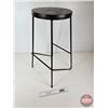 Image 3 : Industrial Style Metal & Wood Bar Stool  (Measures : 28"H)