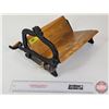 Image 2 : Vintage Style Cast Iron & Wood Bread Slicer  (Measures : 13"W)