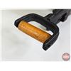 Image 8 : Vintage Style Cast Iron & Wood Bread Slicer  (Measures : 13"W)