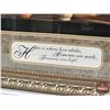 Image 4 : Framed Print : Antique Theme "Home is where love abides …"  (Measures : 25-1/2"H x 40"W)