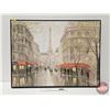 Image 1 : Large Framed Canvas Wall Art : Paris  (Measures : 31"H x 41"W)