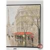 Image 4 : Large Framed Canvas Wall Art : Paris  (Measures : 31"H x 41"W)