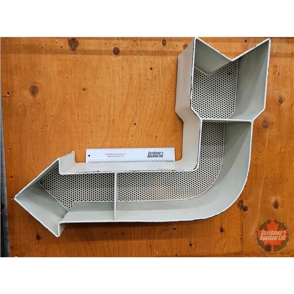 Arrow Tin Shelf  (Measures : 22"H x 29"W x 8"D)