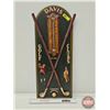 Image 1 : Wooden 3D Golf Sign/Thermometer : Davis Golf Clubs (Measures : 24"H x 11"W)