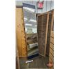 Image 1 : Fitting Room Mirrors (4) & Wooden Framed Dowel Panels (Note : Mirrors Mounted on Plywood w/Aluminum 
