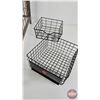 Image 3 : Store Display Wire Bin w/Small Wire Baskets  (Large Bin Measures : 15"H x 24"W x 24"D)