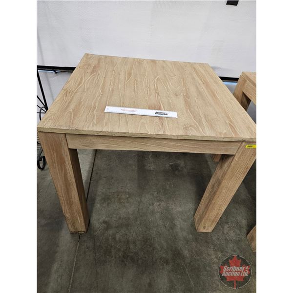 Wooden Store Display Table  (Measures : 30-1/2"H x 35-1/2"W x 35-1/2"D)