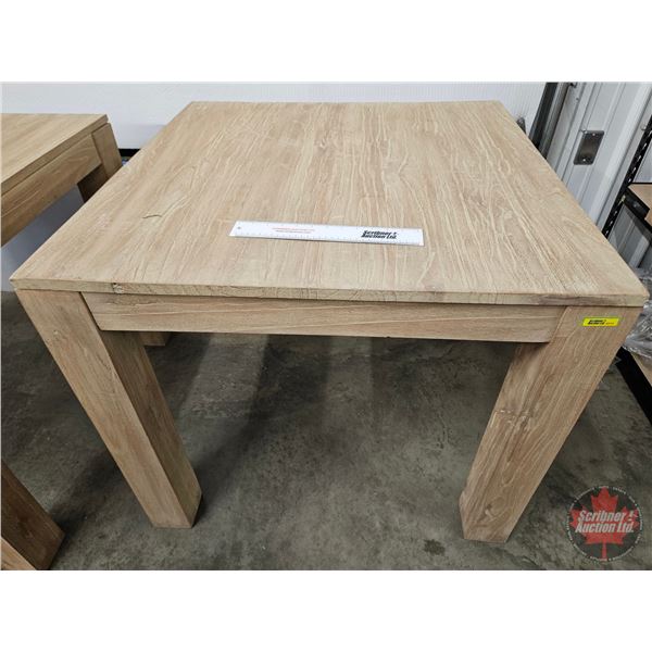 Wooden Store Display Table  (Measures : 30-1/2"H x 35-1/2"W x 35-1/2"D)