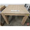 Image 1 : Wooden Store Display Table  (Measures : 30-1/2"H x 35-1/2"W x 35-1/2"D)