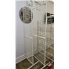 Image 2 : Store Display Wire Racks (4) (White/Grey) (Tallest Measures : 81"H)  (Clothing Rack Measures : 79"H 