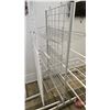 Image 3 : Store Display Wire Racks (4) (White/Grey) (Tallest Measures : 81"H)  (Clothing Rack Measures : 79"H 