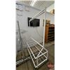 Image 4 : Store Display Wire Racks (4) (White/Grey) (Tallest Measures : 81"H)  (Clothing Rack Measures : 79"H 