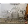 Image 1 : Store Display Wire Racking & Bins (Stainless Steel)  (Largest Measures : 46"H x 26"W x 26"D)