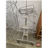 Image 2 : Store Display Wire Racking & Bins (Stainless Steel)  (Largest Measures : 46"H x 26"W x 26"D)