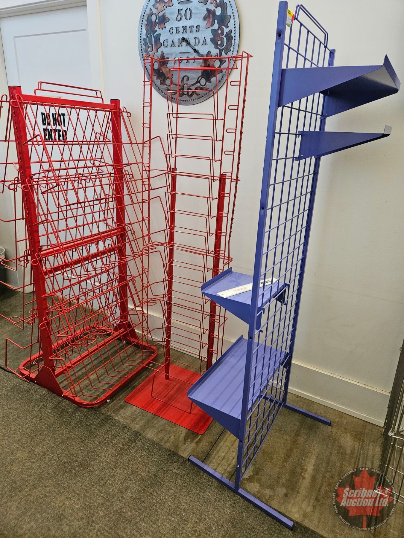Store Display Wire Racks (Red/Purple) (Tallest Measures : 69