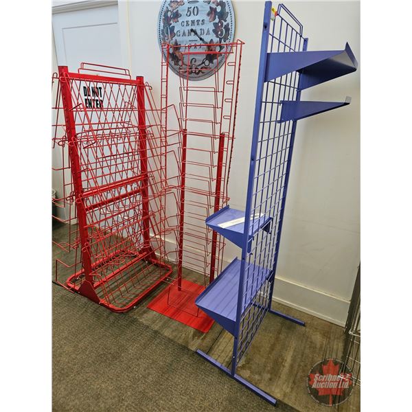 Store Display Wire Racks (Red/Purple) (Tallest Measures : 69"H)