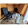 Image 1 : Large Office Bulk Buy :  - Desk  - Cork Boards (3) - Office Chairs (2) - Printer Table - Platform Ba