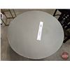 Image 3 : Rustic Painted Round Side Table w/Pedestal Base (Measures : 22"H x 31-1/2"Dia)