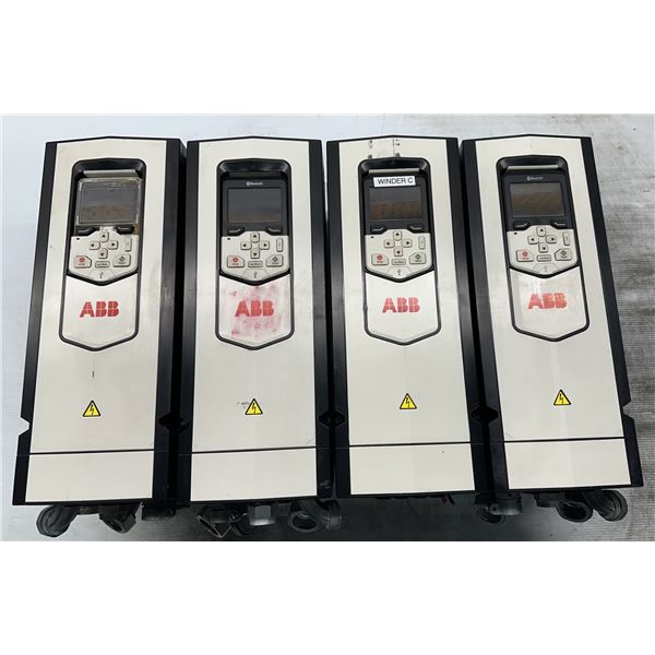 (4) 7.5 HP ABB #ACS880-01-11A0-5 Variable Speed Inverter Drives