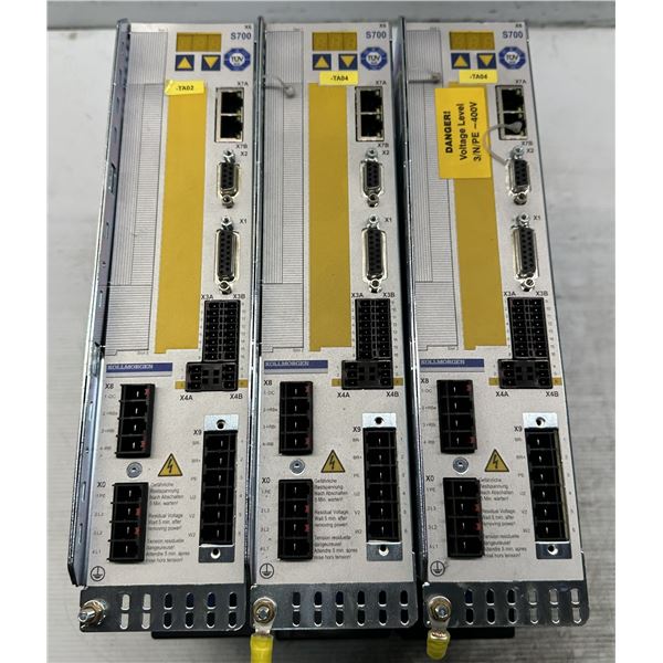 (3) Kollmorgen #S70302-NANANA ServoStar Drives