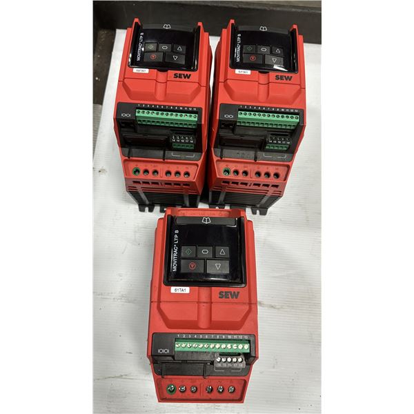 (3) Sew #18251412 / MCLTPB00085A3400 Movitrac LTP B Frequency Inverters