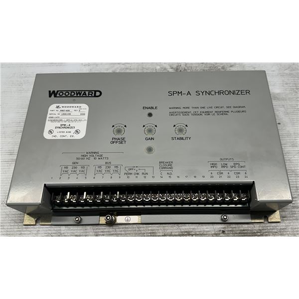 Wood Ward #9907-028 SPM-A Synchronizer