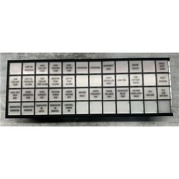 Idec #SLC30N-0412-DD2FB Illuminated Annunciator Panel