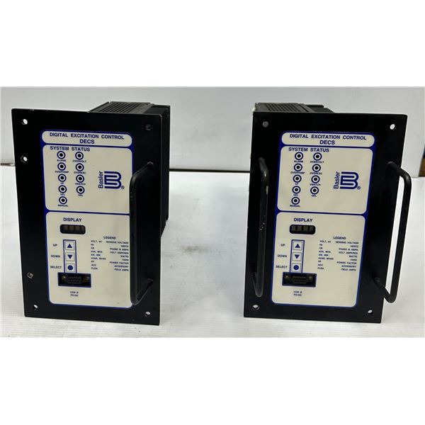 (2) Basler #DECS125-15 Digital Excitation Control Systems
