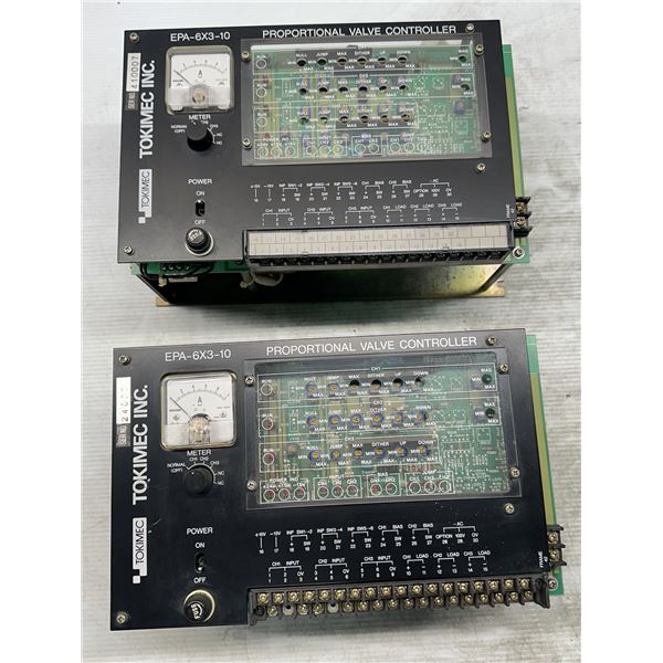 (2) Tokimec #EPA-6X3-10 Proportional Valve Controllers