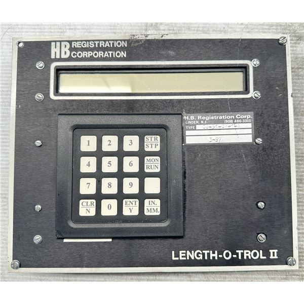 HB Registration #08-51-07-1-2 Length-O-Trol II Interface