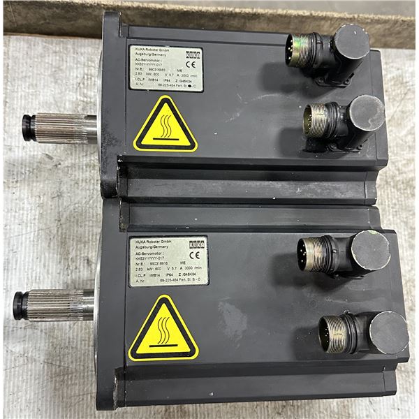 (2) Kuka #69-225-464/KK53Y-YYYY-017 AC-Servo Motors