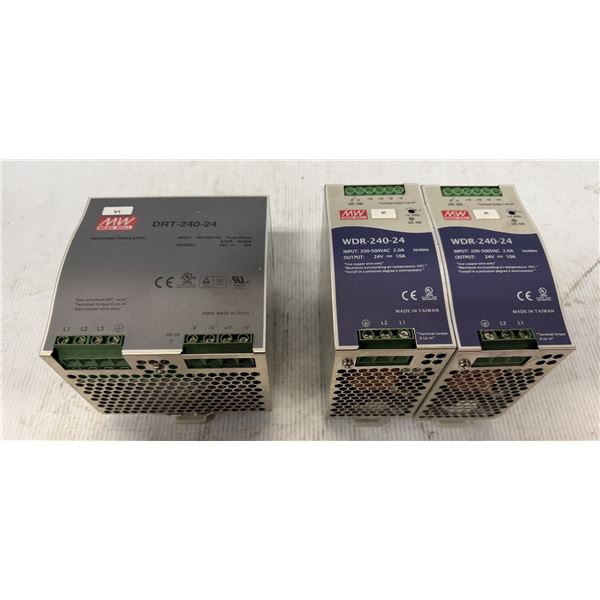 Lot of (3) Mean Well Power Supplies