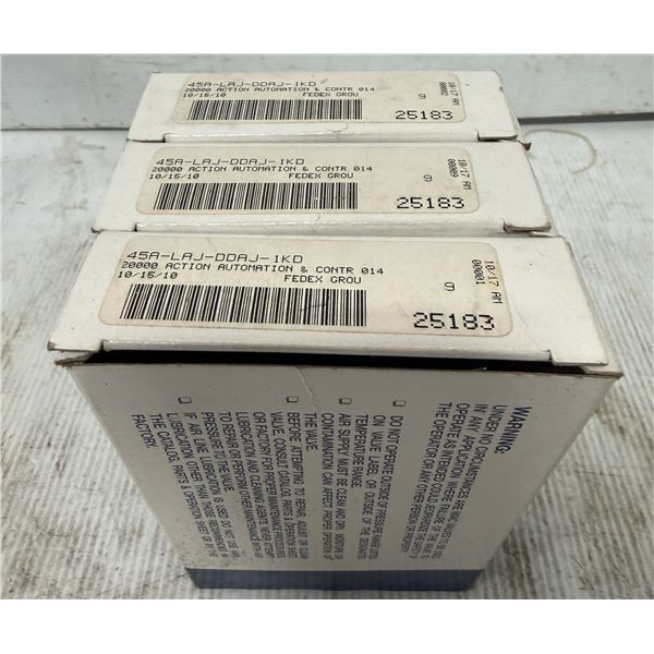 (3) MAC Valves #45A-LAJ-DDAJ-1KD