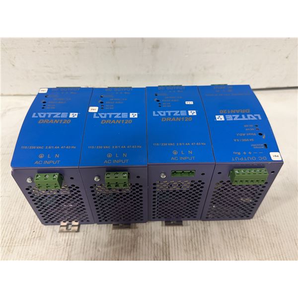 (4) Lutze #DRAN120 / #DRAN120-24B Power Supplies