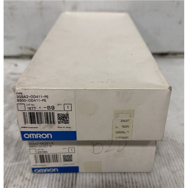 Lot of (2) Omron #3G5A2-0D411-PE / #B500-OD411-PE & #3G5A2-OC221-E / #B500-OC221-E