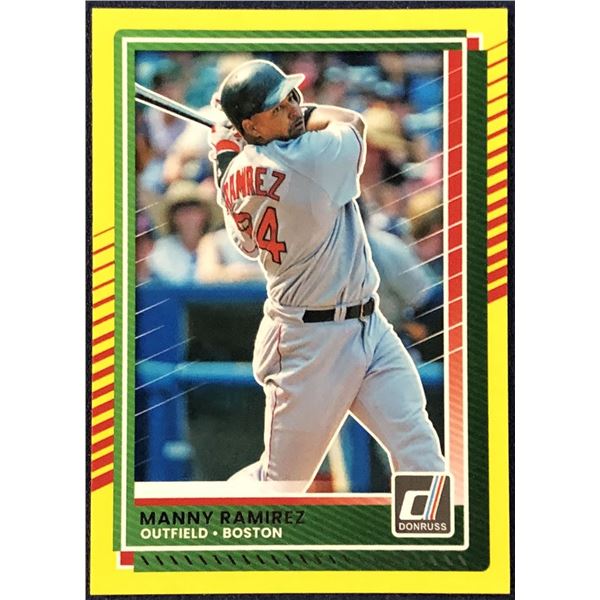 2025 DONRUSS YELLOW PARALLEL MANNY RAMIREZ (HOF)