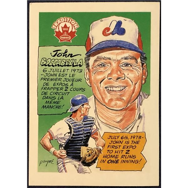 1992 NABISCO MONTREAL EXPOS - JOHN BOCCABELLA